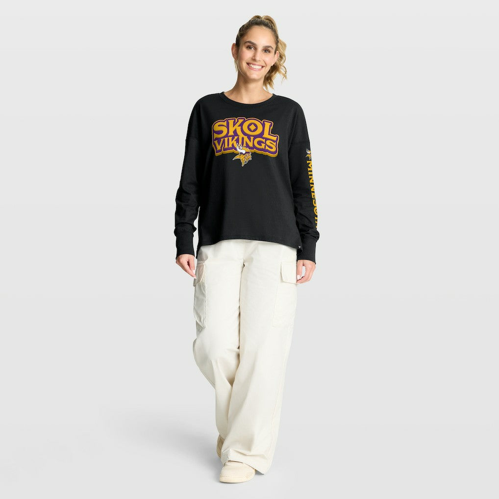 Minnesota Vikings Women's Hometown Legacy Long Sleeve T-Shirt - Black for sale