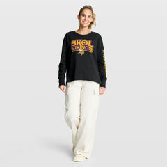 Minnesota Vikings Women's Hometown Legacy Long Sleeve T-Shirt - Black for sale