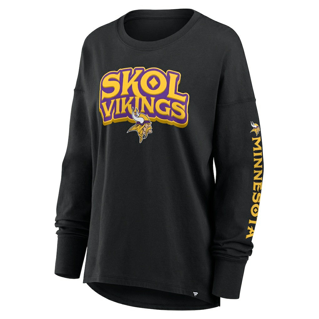 Minnesota Vikings Women's Hometown Legacy Long Sleeve T-Shirt - Black for sale