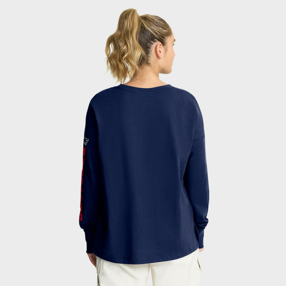 New England Patriots Women's Hometown Legacy Long Sleeve T-Shirt - Navy for sale
