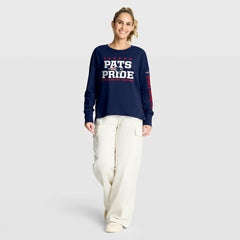 New England Patriots Women's Hometown Legacy Long Sleeve T-Shirt - Navy for sale