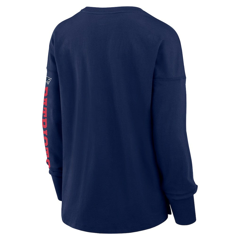 New England Patriots Women's Hometown Legacy Long Sleeve T-Shirt - Navy for sale