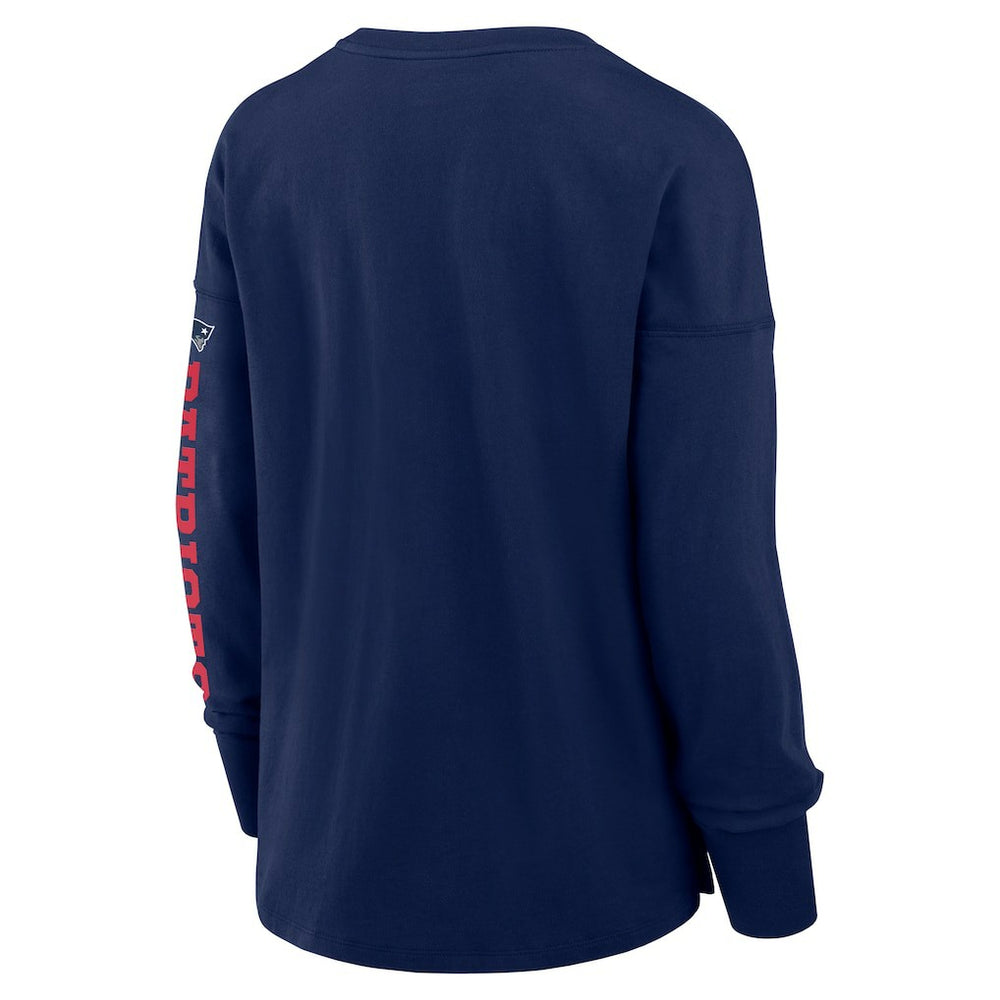 New England Patriots Women's Hometown Legacy Long Sleeve T-Shirt - Navy for sale