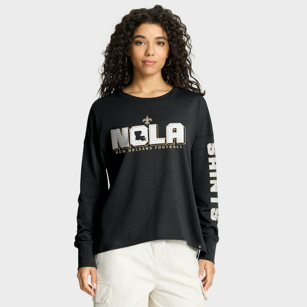 New Orleans Saints Women's Hometown Legacy Long Sleeve T-Shirt - Black cheap