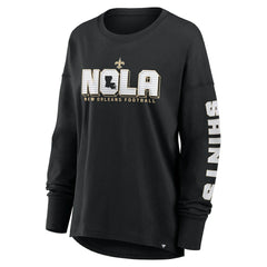 New Orleans Saints Women's Hometown Legacy Long Sleeve T-Shirt - Black cheap