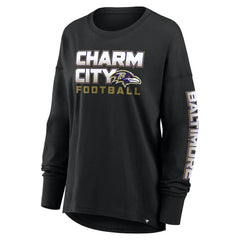 Baltimore Ravens Women's Hometown Legacy Long Sleeve T-Shirt - Black on sale