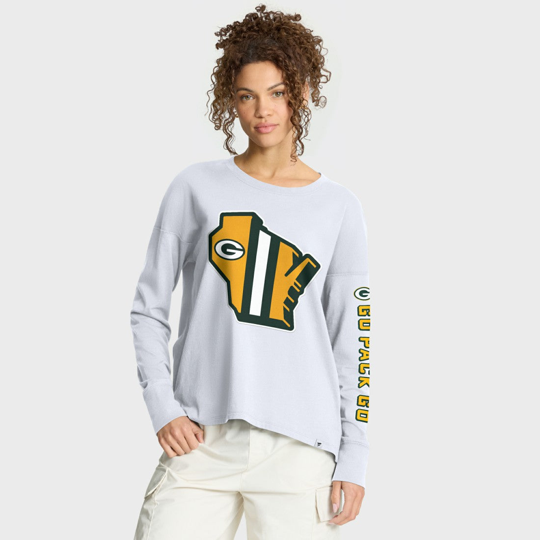 Green Bay Packers Women's Hometown Legacy Long Sleeve T-Shirt - White online