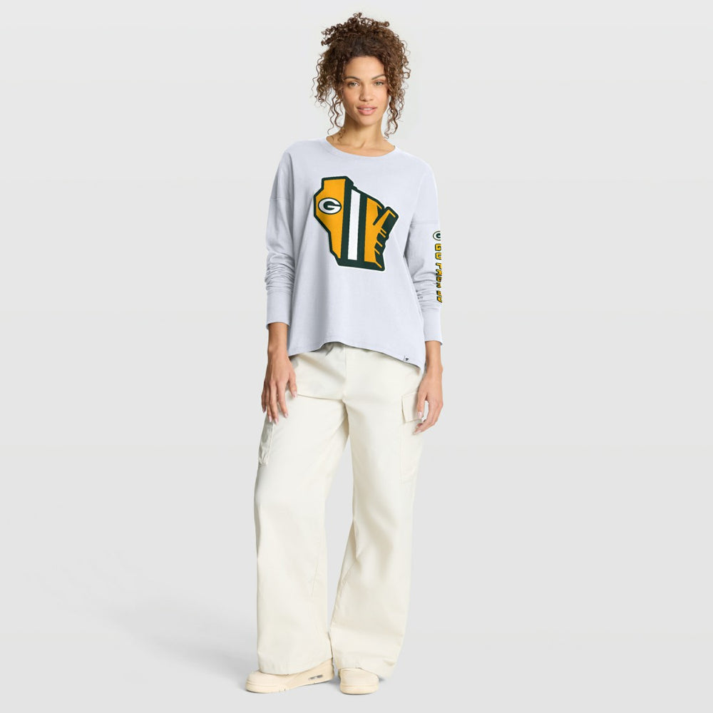 Green Bay Packers Women's Hometown Legacy Long Sleeve T-Shirt - White online