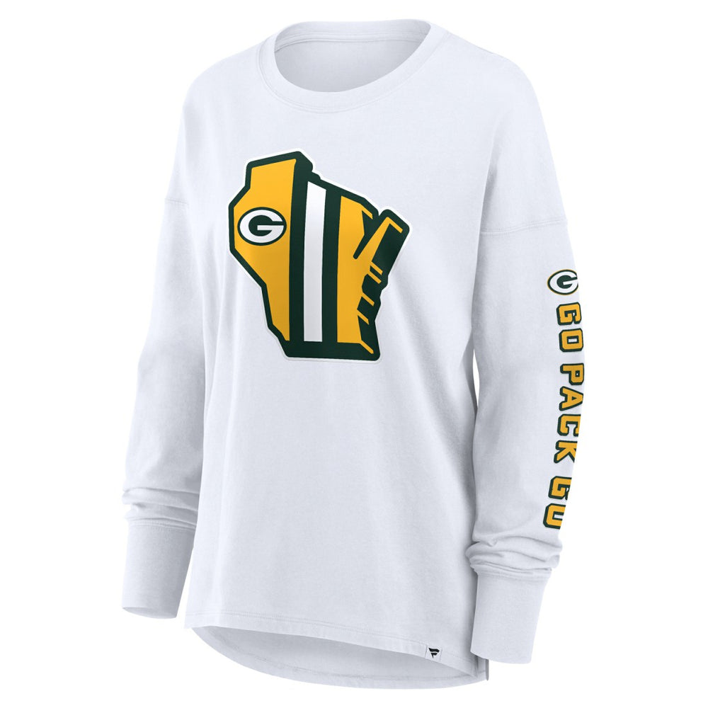 Green Bay Packers Women's Hometown Legacy Long Sleeve T-Shirt - White online