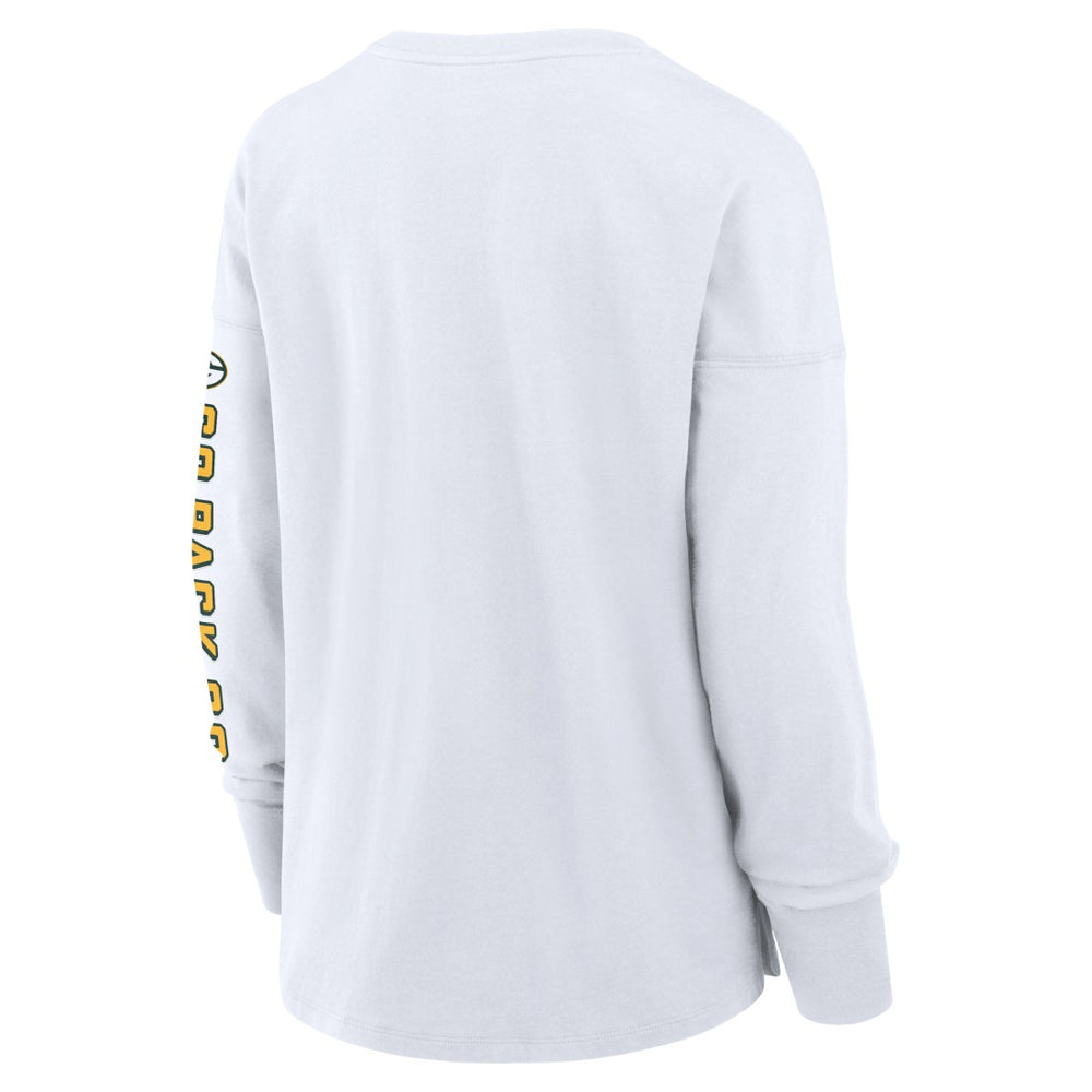 Green Bay Packers Women's Hometown Legacy Long Sleeve T-Shirt - White online