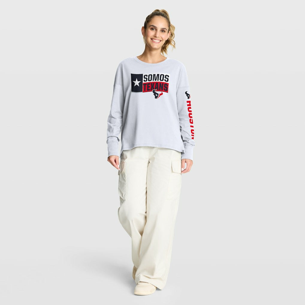 Houston Texans Women's Hometown Legacy Long Sleeve T-Shirt - White discount