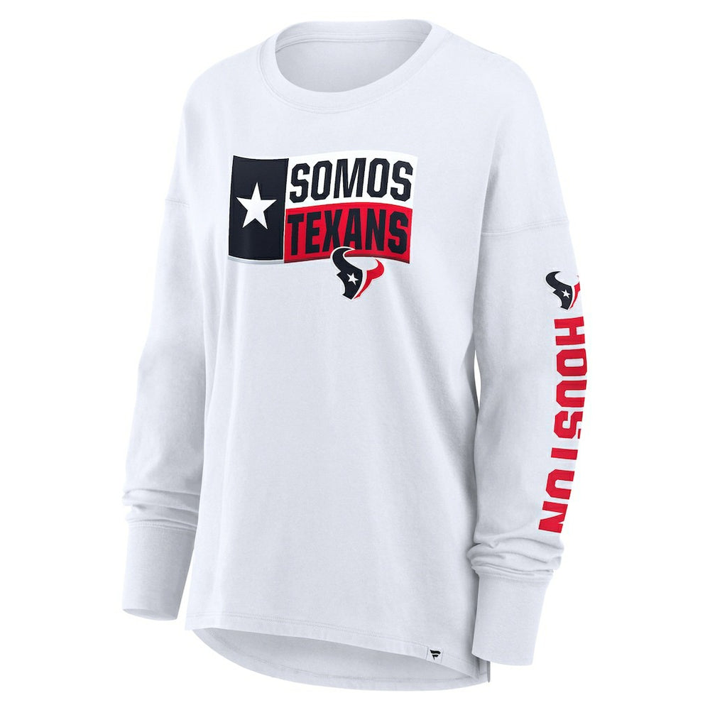 Houston Texans Women's Hometown Legacy Long Sleeve T-Shirt - White discount