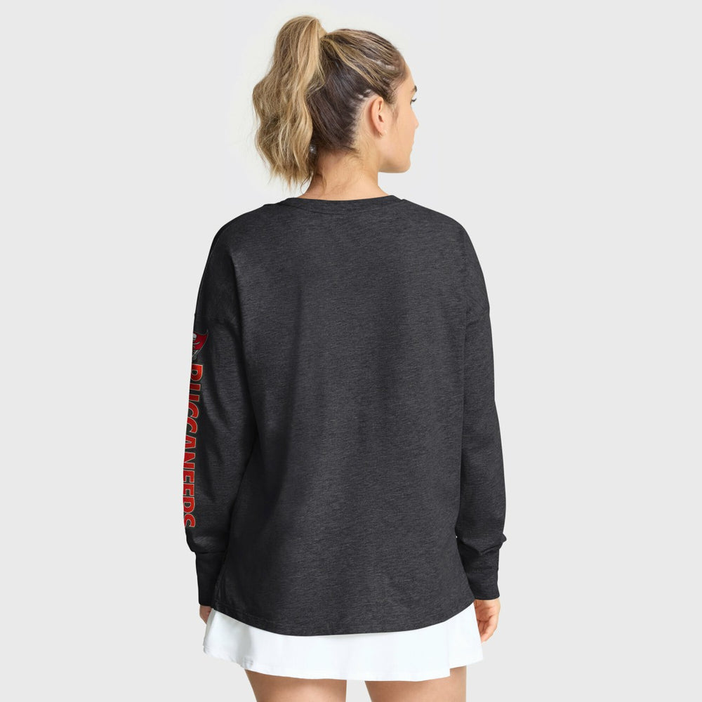 Tampa Bay Buccaneers Women's Hometown Legacy Long Sleeve T-Shirt - Heather Pewter cheap