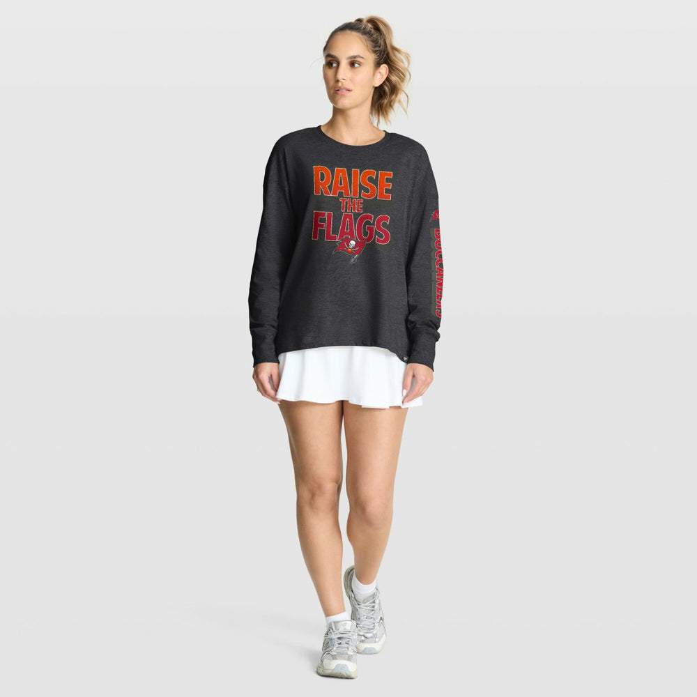 Tampa Bay Buccaneers Women's Hometown Legacy Long Sleeve T-Shirt - Heather Pewter cheap