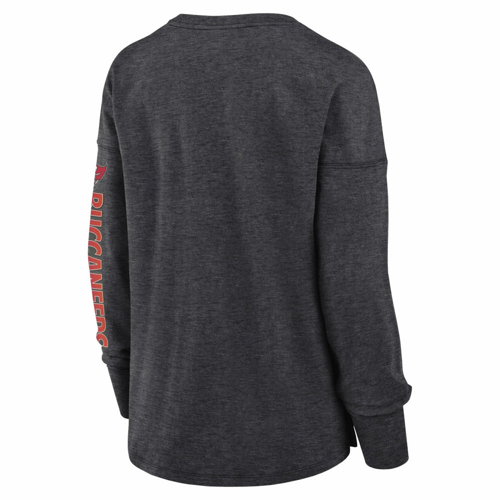 Tampa Bay Buccaneers Women's Hometown Legacy Long Sleeve T-Shirt - Heather Pewter cheap