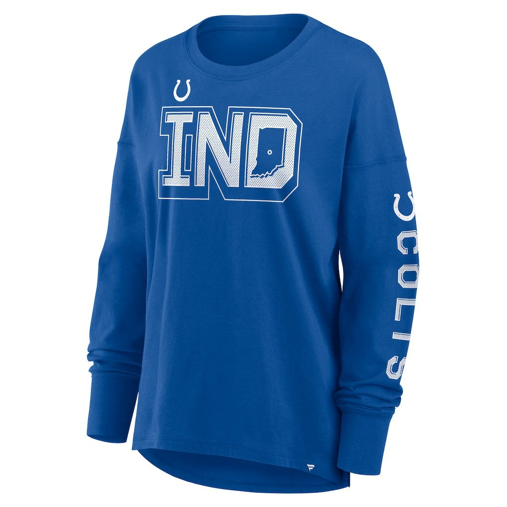 Indianapolis Colts Women's Hometown Legacy Long Sleeve T-Shirt - Royal cheap