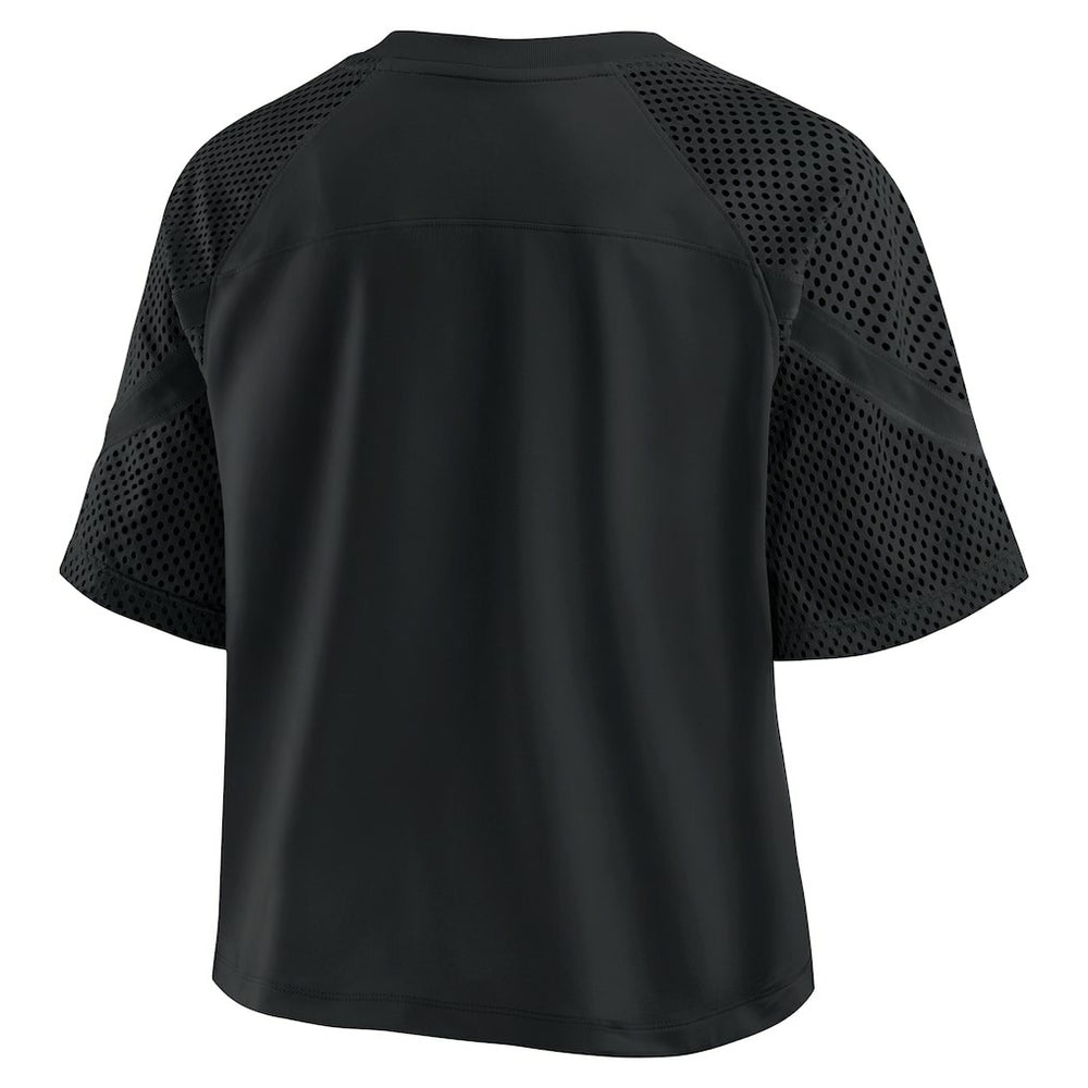 New Orleans Saints Women's Oversized Raglan V-Neck Blackout Fashion Jersey sale