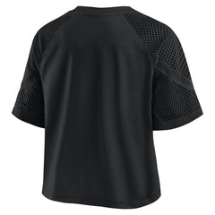 Detroit Lions Women's Oversized Raglan V-Neck Blackout Fashion Jersey on sale