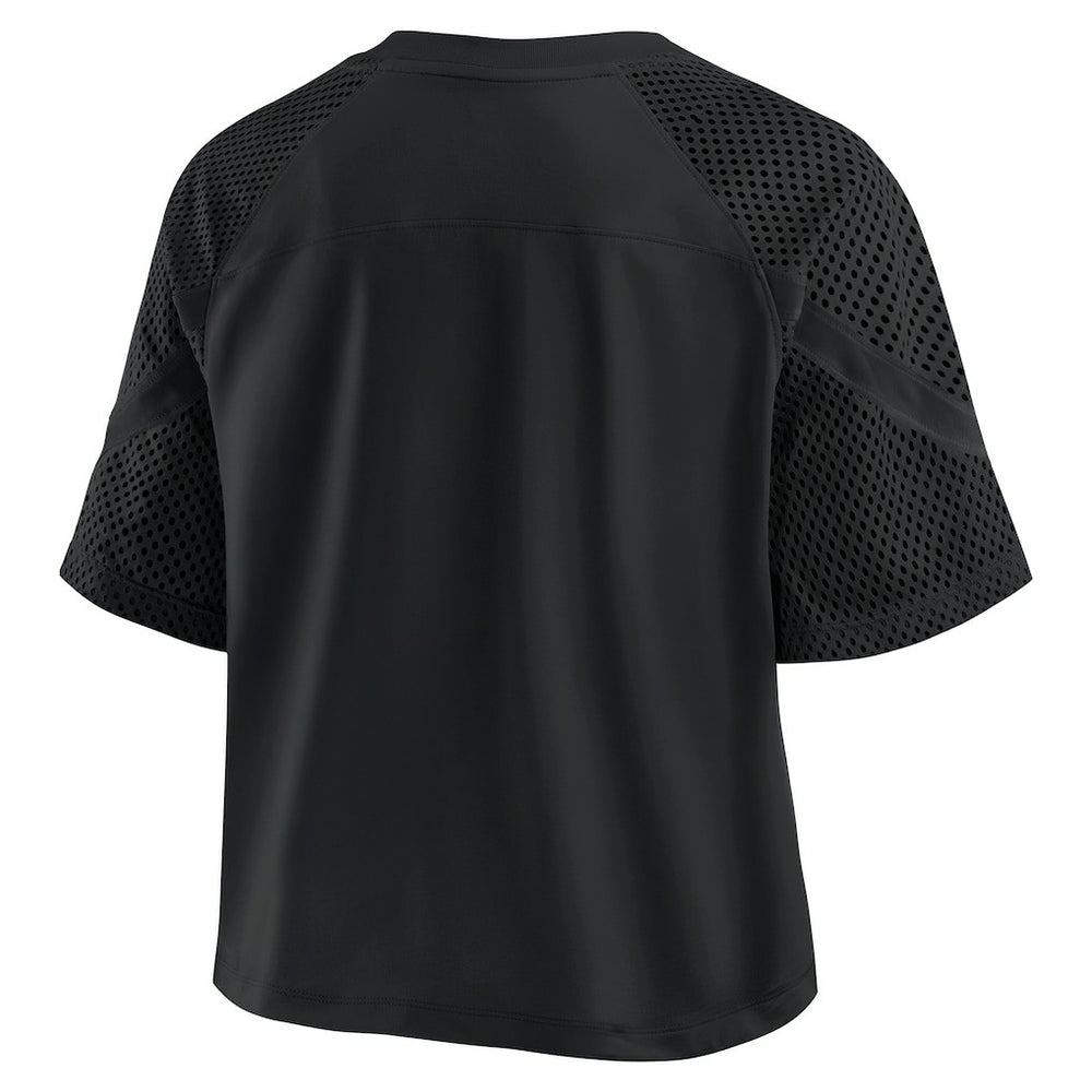 Pittsburgh Steelers Women's Oversized Raglan V-Neck Blackout Fashion Jersey online