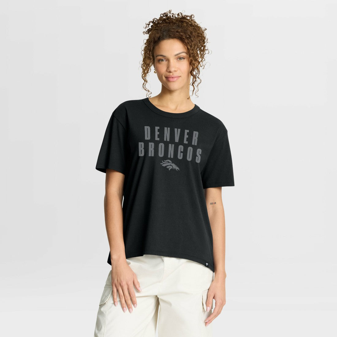 Denver Broncos Women's Blackout Kneel Down Legacy T-Shirt - Black outlet