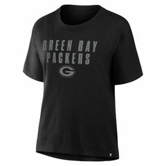 Green Bay Packers Women's Blackout Kneel Down Legacy T-Shirt - Black outlet