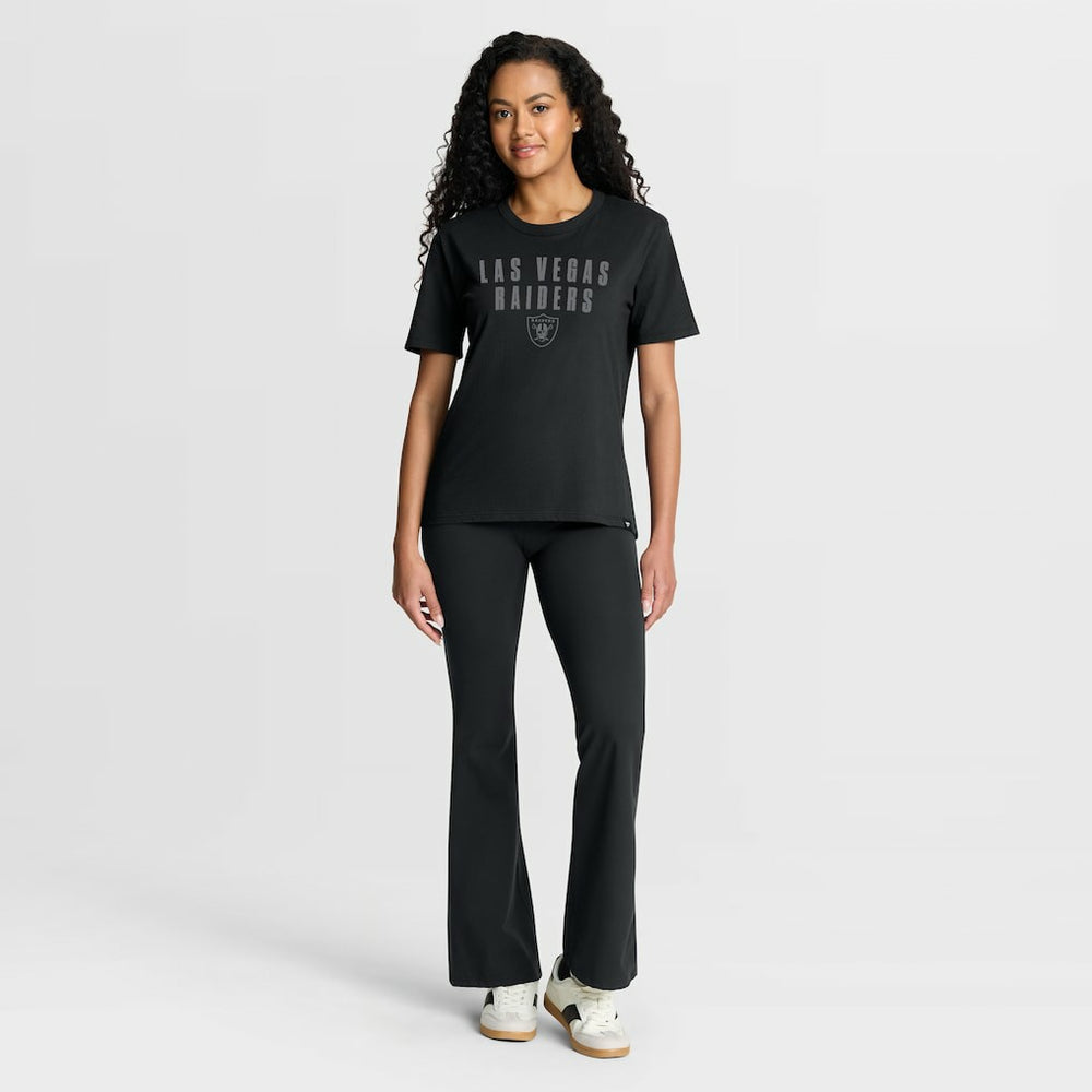 Las Vegas Raiders Women's Blackout Kneel Down Legacy T-Shirt - Black on sale