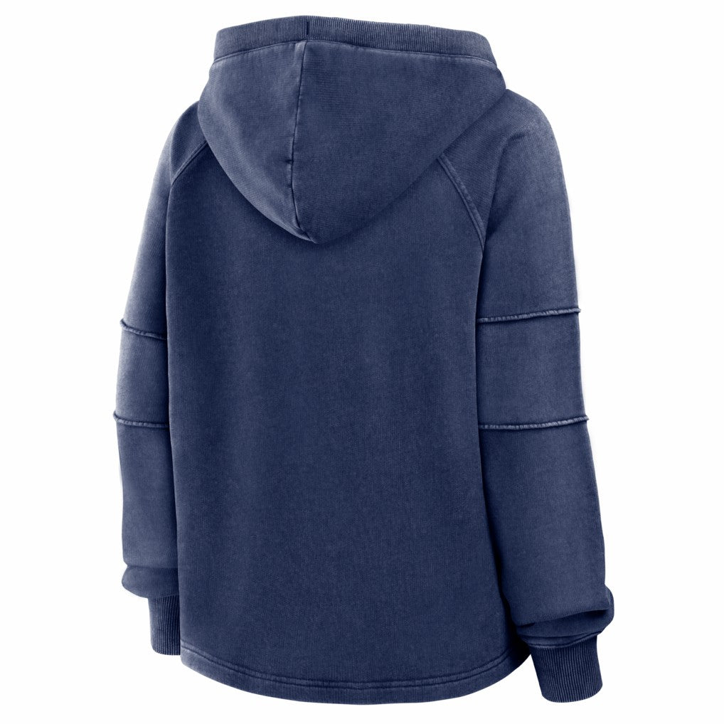 Seattle Seahawks Women's Oversized Raglan Gridiron Hoodie - Navy sale