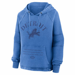 Detroit Lions Women's Oversized Raglan Gridiron Hoodie - Blue outlet
