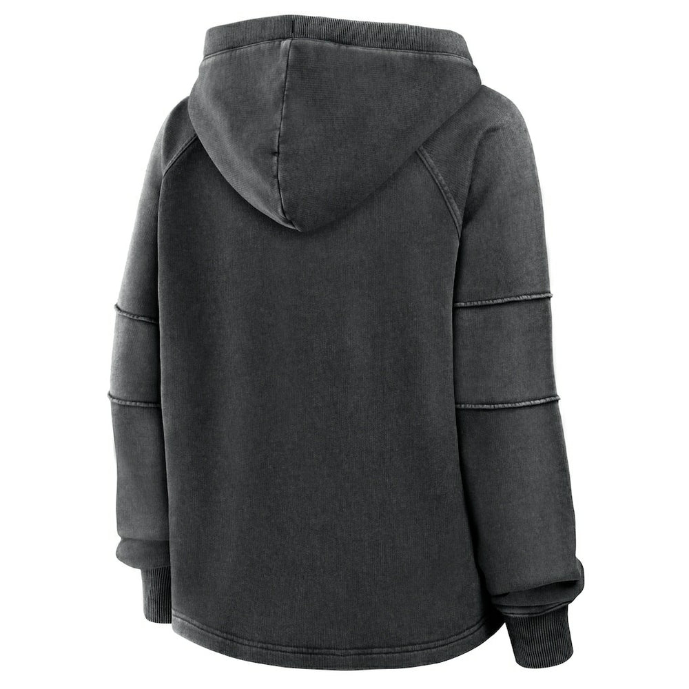 Kansas City Chiefs Women's Oversized Raglan Gridiron Hoodie - Black discount