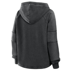 Kansas City Chiefs Women's Oversized Raglan Gridiron Hoodie - Black discount