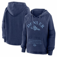 Denver Broncos Women's Oversized Raglan Gridiron Hoodie - Navy online