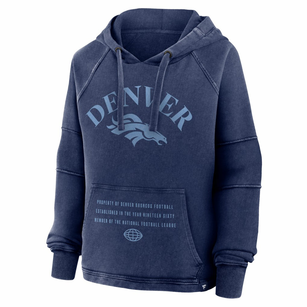 Denver Broncos Women's Oversized Raglan Gridiron Hoodie - Navy online