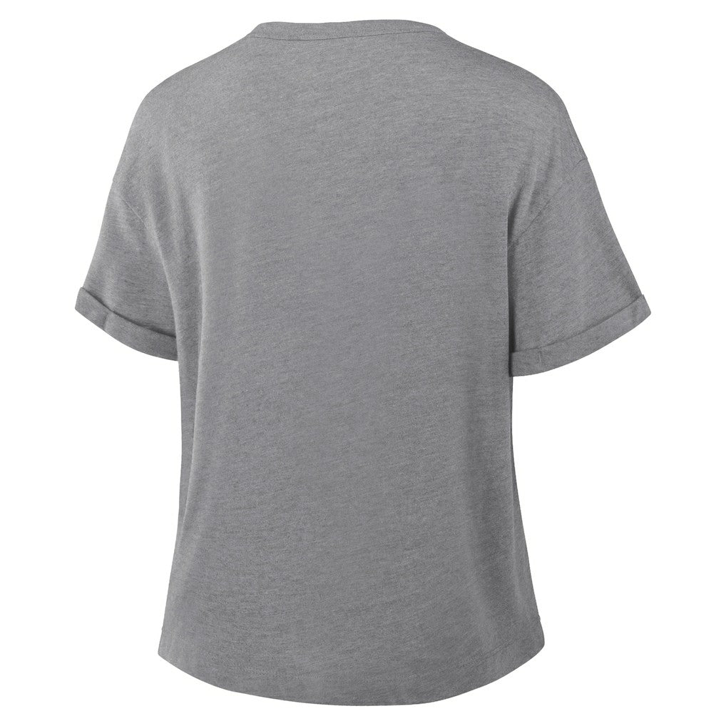 Philadelphia Eagles Women's Pennant Wave Tribute Tri-Blend Boxy T-Shirt - Heather Gray outlet