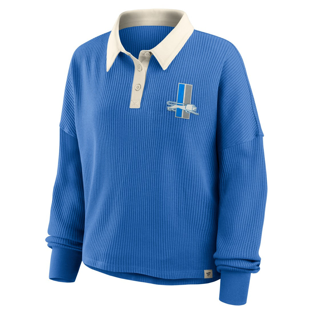 Detroit Lions Women's Oversized Hometown Premium Thermal Long Sleeve Shirt - Blue online