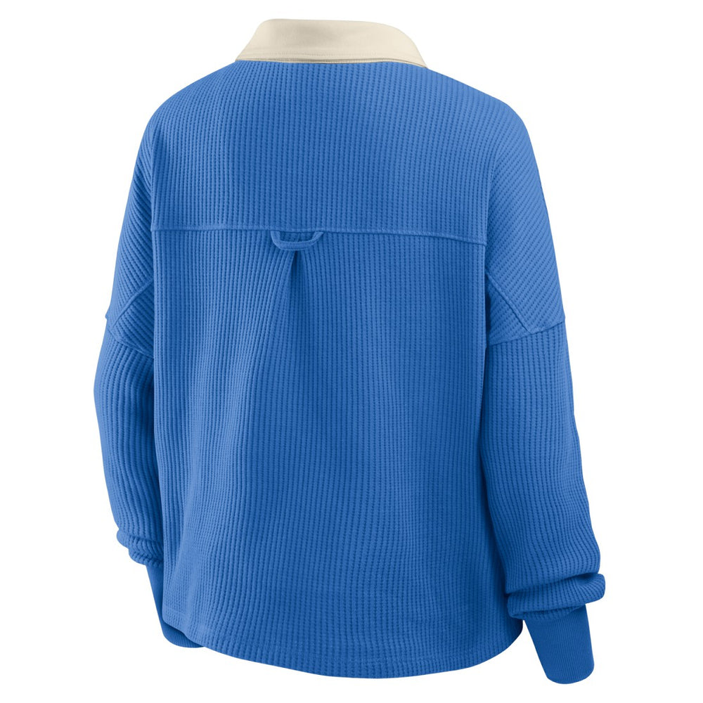 Detroit Lions Women's Oversized Hometown Premium Thermal Long Sleeve Shirt - Blue online