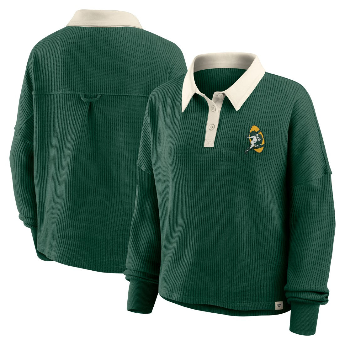 Green Bay Packers Women's Oversized Hometown Premium Thermal Long Sleeve Shirt - Green cheap