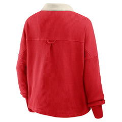 Kansas City Chiefs Women's Oversized Hometown Premium Thermal Long Sleeve Shirt - Red cheap