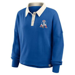 New England Patriots Women's Oversized Hometown Premium Thermal Long Sleeve Shirt - Royal outlet