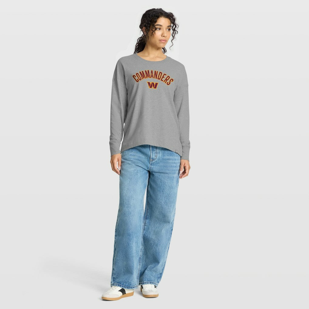 Washington Commanders Women's Hometown Legacy Long Sleeve T-Shirt - Heather Gray discount
