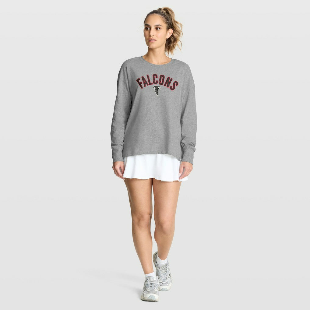 Atlanta Falcons Women's Hometown Legacy Long Sleeve T-Shirt - Heather Gray cheap