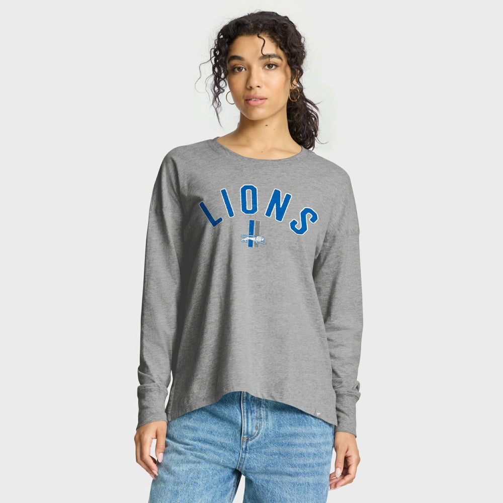Detroit Lions Women's Hometown Legacy Long Sleeve T-Shirt - Heather Gray on sale