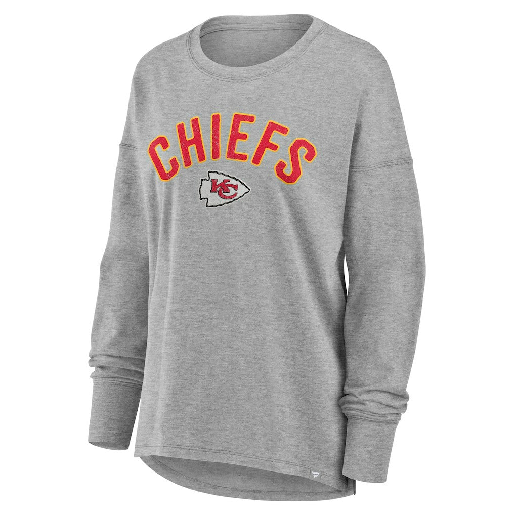 Kansas City Chiefs Women's Hometown Legacy Long Sleeve T-Shirt - Heather Gray online