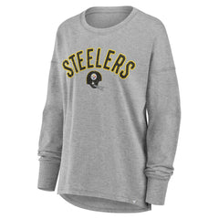 Pittsburgh Steelers Women's Hometown Legacy Long Sleeve T-Shirt - Heather Gray sale
