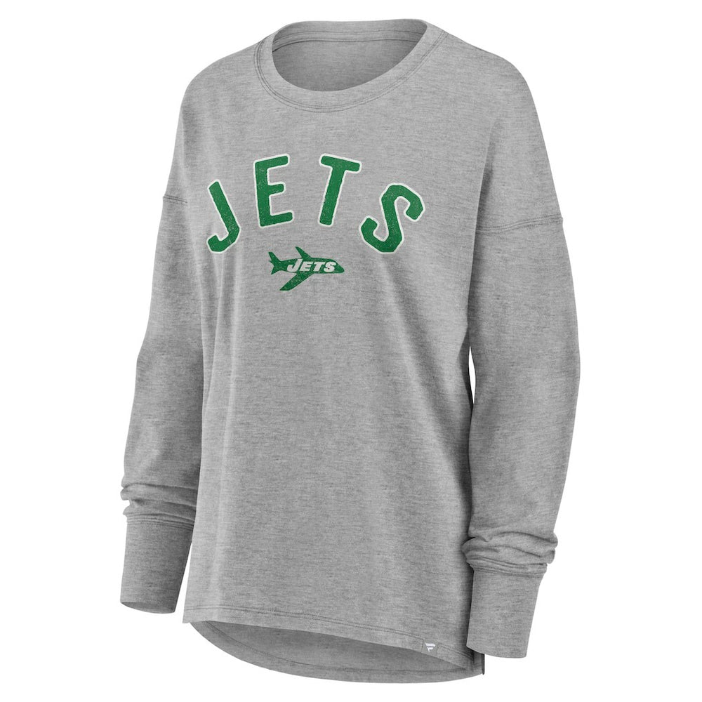 New York Jets Women's Hometown Legacy Long Sleeve T-Shirt - Heather Gray online