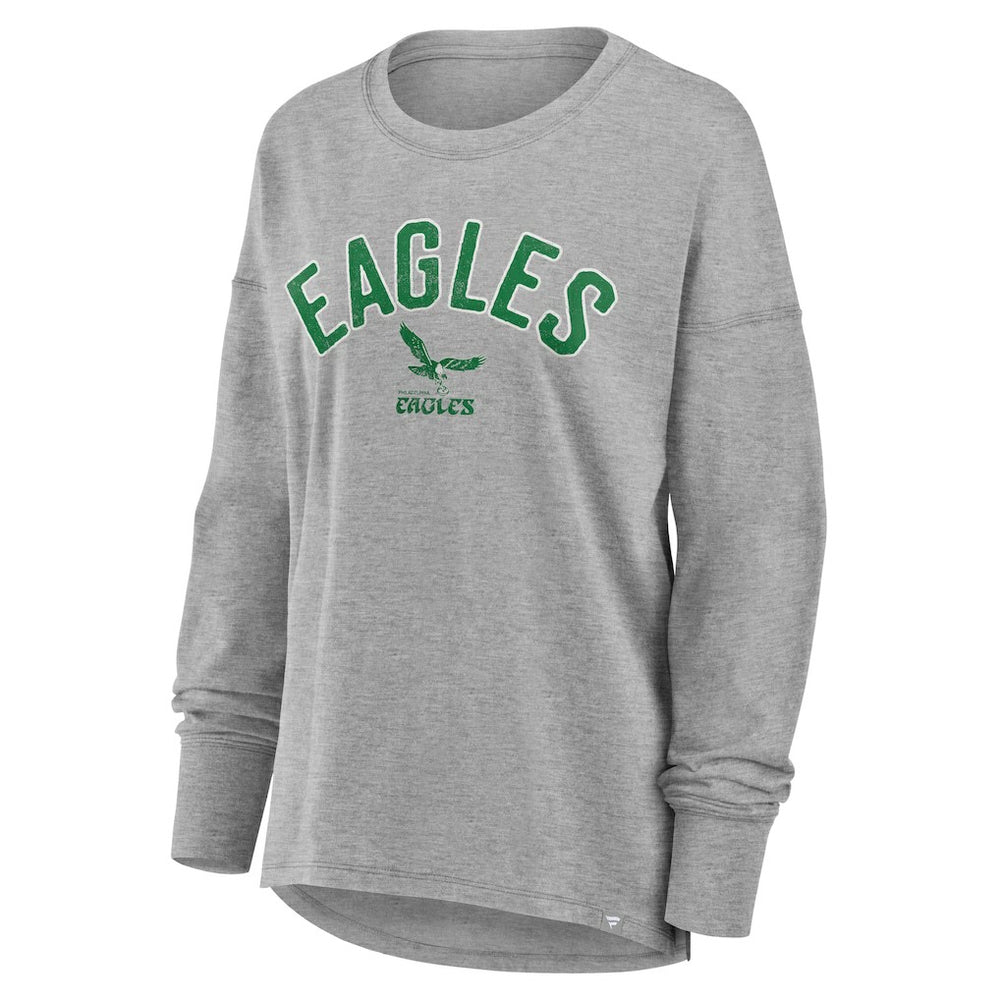 Philadelphia Eagles Women's Hometown Legacy Long Sleeve T-Shirt - Heather Gray discount