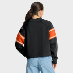 Cincinnati Bengals Oversized Hometown Toss Sweep Mock Neck Pullover - Black outlet