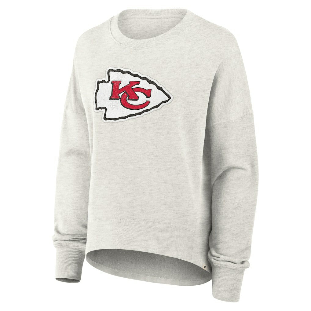 Kansas City Chiefs Women's Oversized Hometown Pullover Sweatshirt - Heather Gray sale