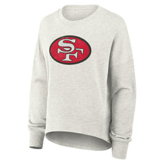 San Francisco 49ers Women's Oversized Hometown Pullover Sweatshirt - Heather Gray on sale
