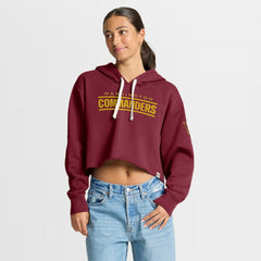 Washington Commanders Women's Oversized Hometown Heritage Cropped Hoodie - Burgundy sale