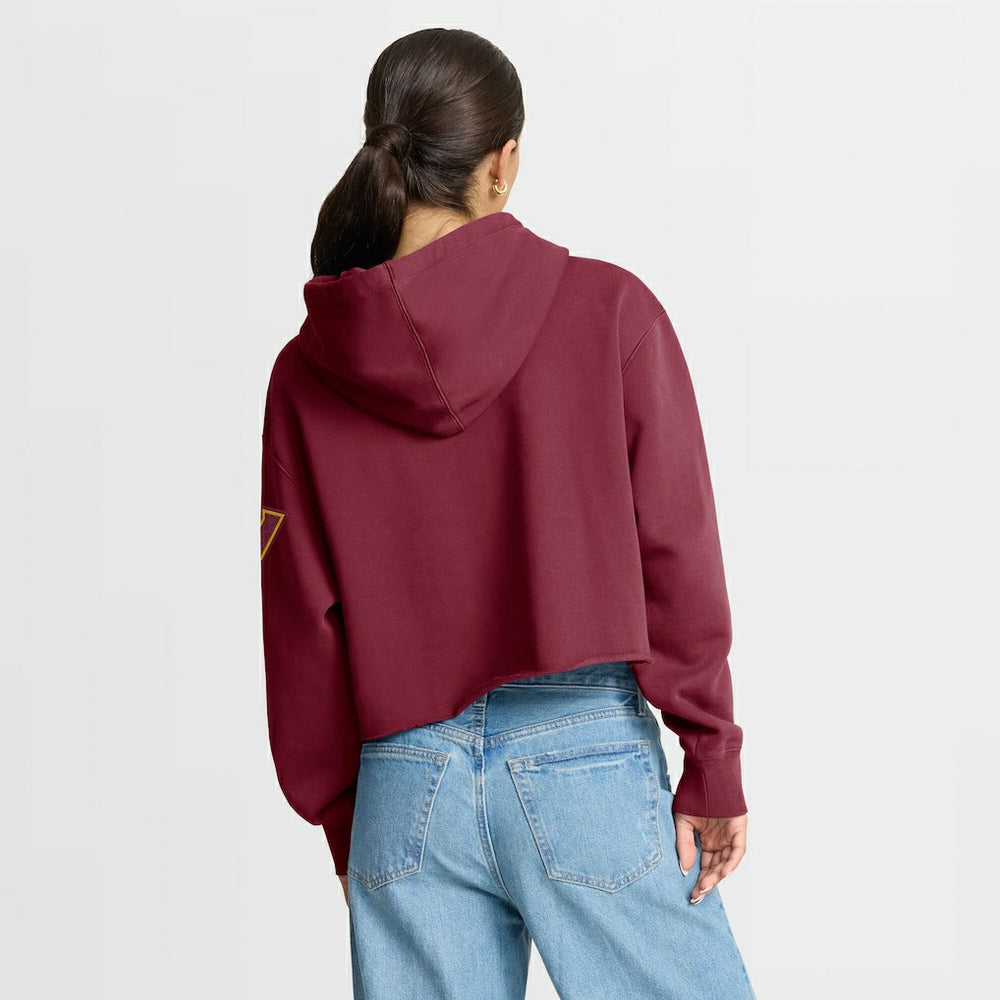 Washington Commanders Women's Oversized Hometown Heritage Cropped Hoodie - Burgundy sale
